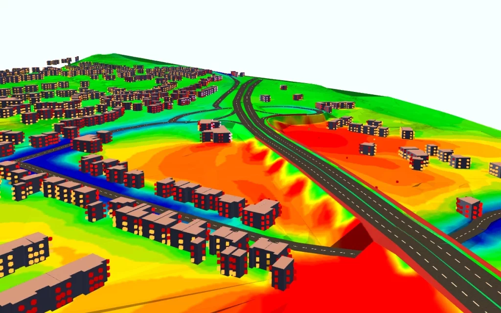 SIMULACIONES ACUSTICAS Empresa de Ingeniería Acústica. Mediciones Acústicas y Mapas de Ruido en Madrid.