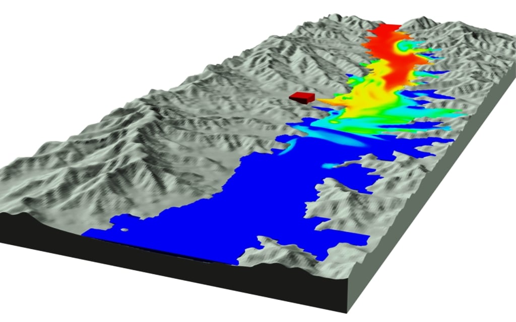 Simulation methods. Рельеф в ГИС. Flow 3d. 3 D ГИС модель леса. Симуляция реки.